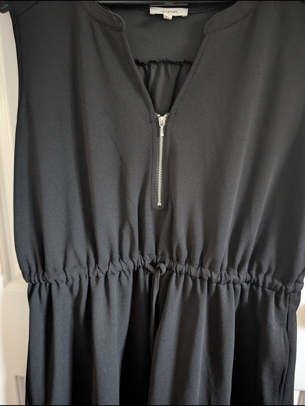 Maurices Women's Black Sleeveless Dress with Silver Front Zip Size XXL - Picture 5 of 10